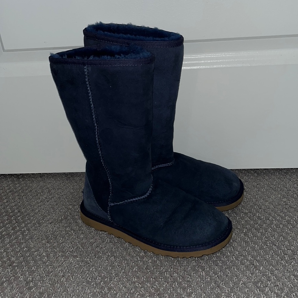 Tall navy UGGs